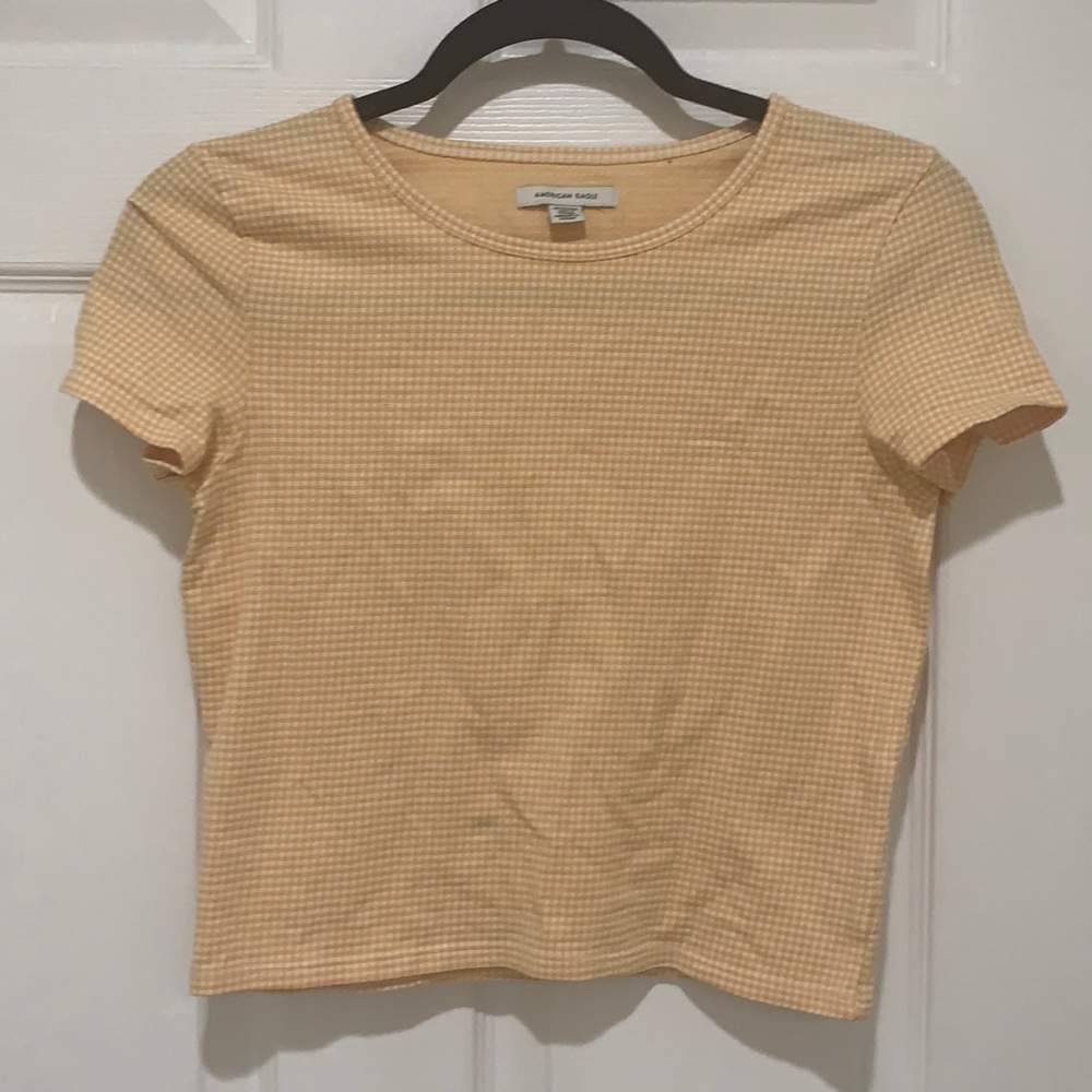 yellow gingham shirt
